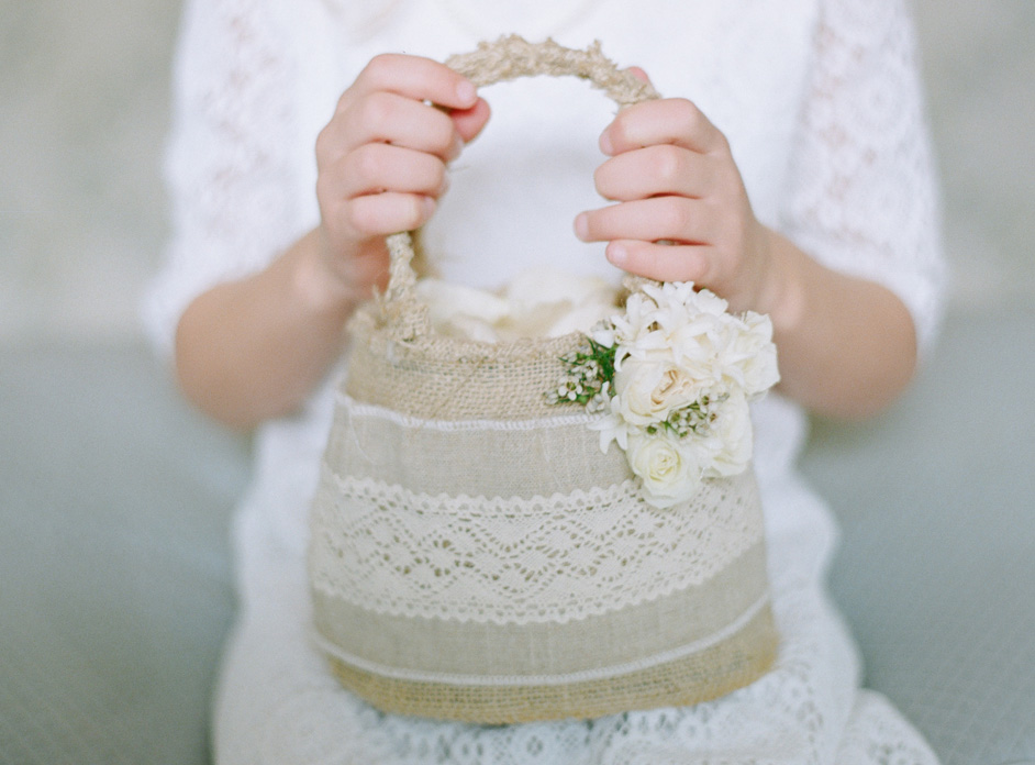 flower girl petal bag