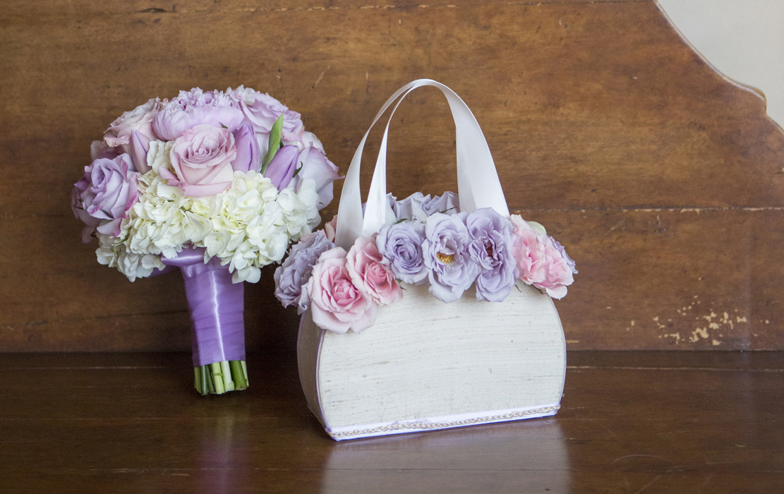 flower girl petal bag