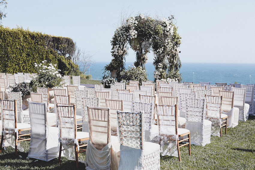 Aaron Zalewski Brittney Palmer ocean wedding ceremony