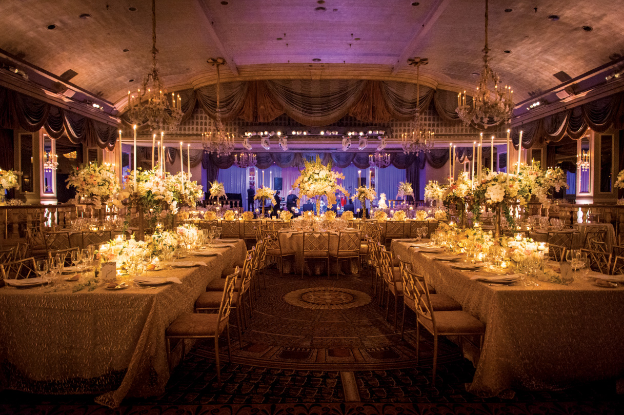 The Pierre wedding reception in New York