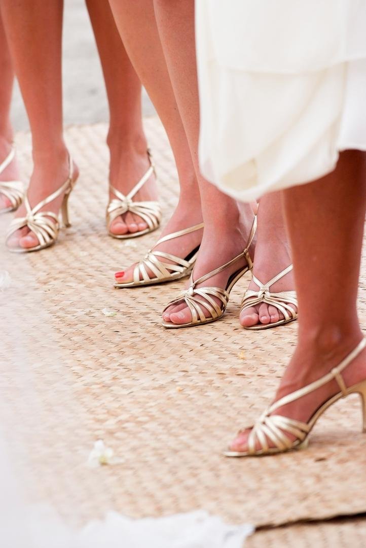 bridesmaid dresses and shoes