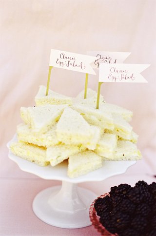 Egg Salad Tea Sandwiches tea-sandwiches-on-a-cake-stand