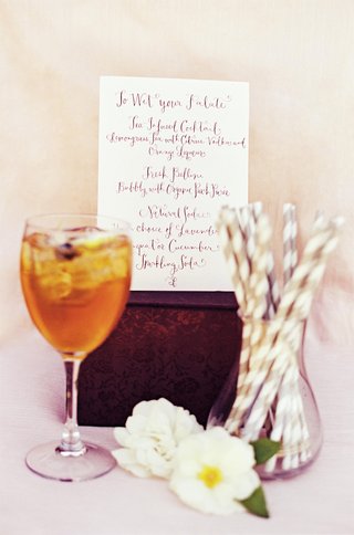 Tea-Infused Cocktail with Straws tea-infused-drink-with-striped-straws