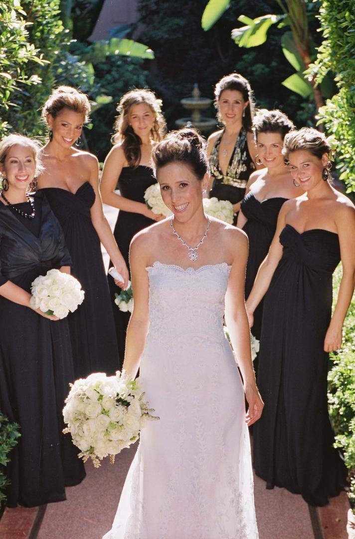 Black Strapless Bridesmaid Dresses