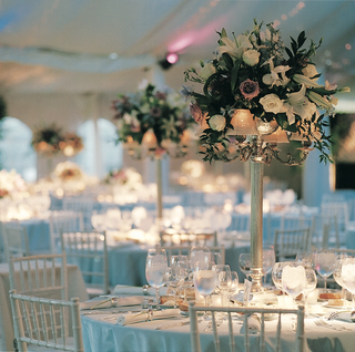 Tall Floral Centerpieces candelabra-centerpiece-with-pink-flowers