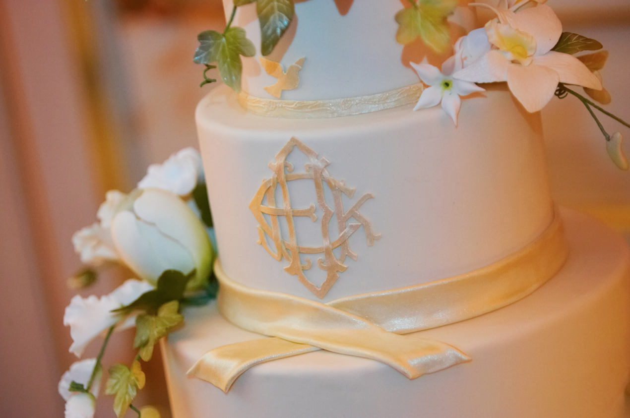 Monogram Wedding Cake