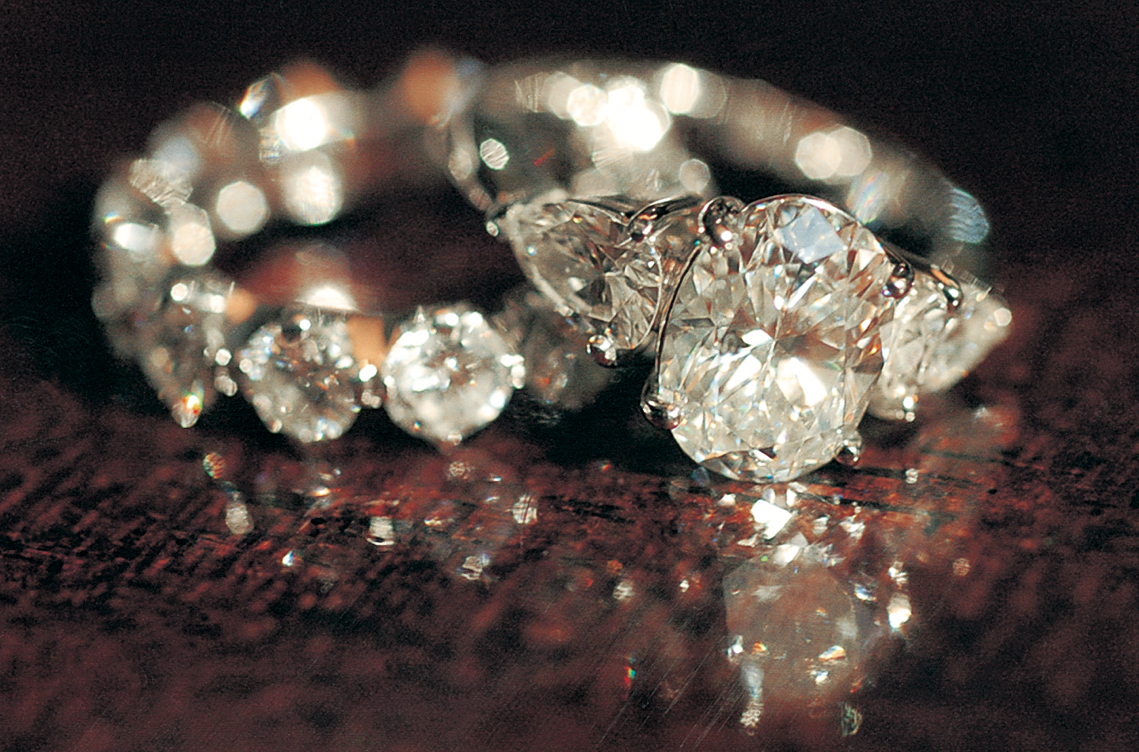 Diamond Engagement Ring and Wedding Band