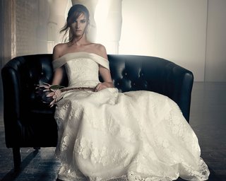 "Elisabeth" by Sareh Nouri sareh-nouri-fall-2018-wedding-dress-elisabeth-off-shoulder-a-line-gown-flower-lace-chantilly
