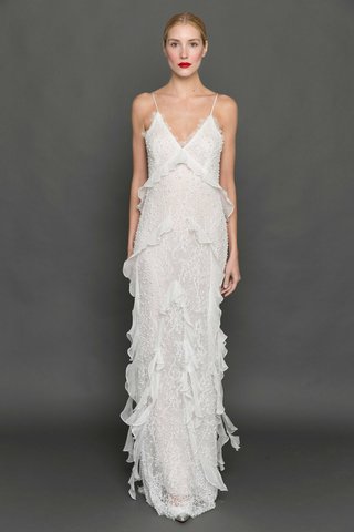 "Jasmine" by Francesca Miranda francesca-miranda-fall-2017-jasmine-mermaid-lace-appliques-pearl-accents