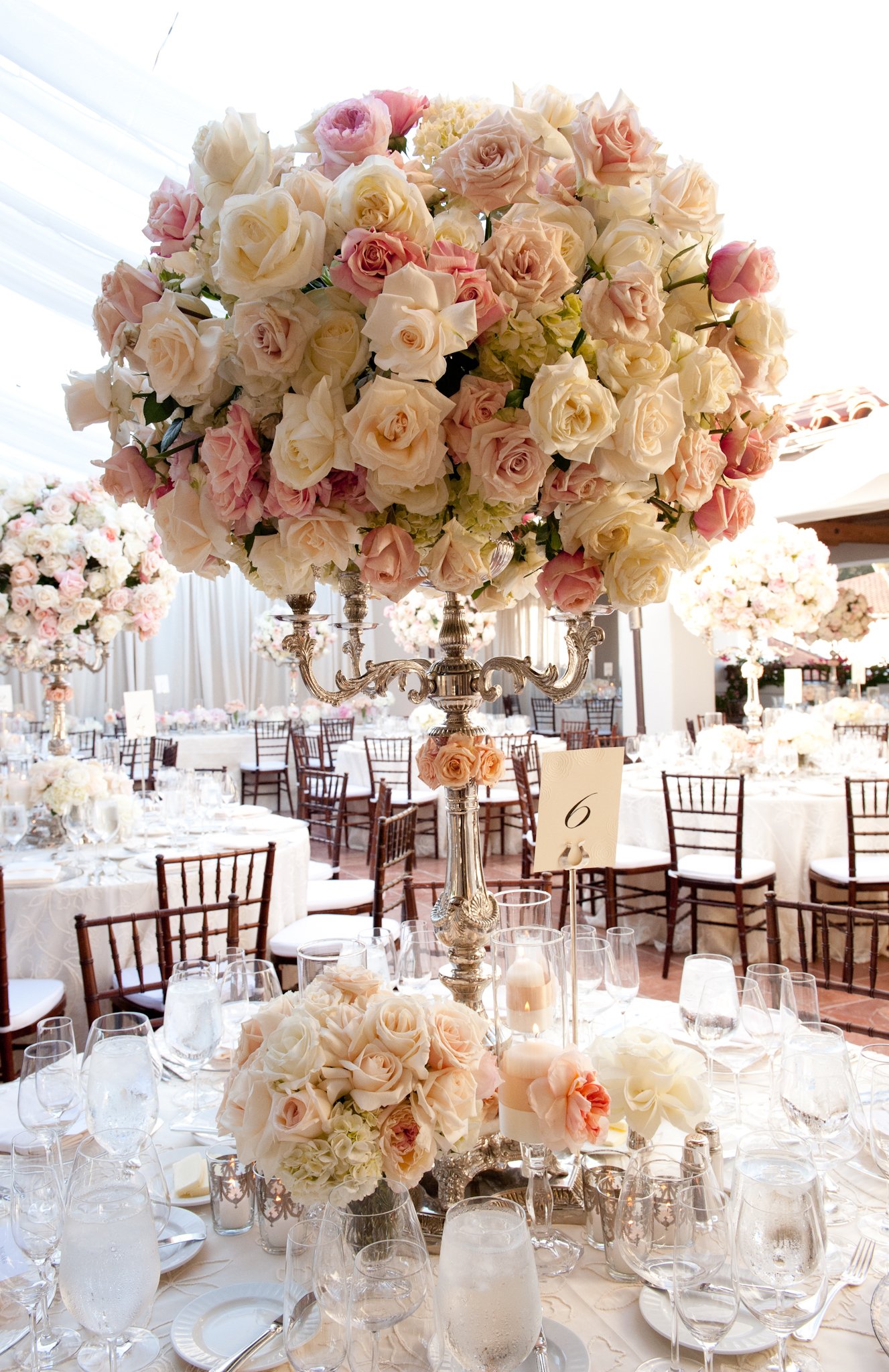 Romantic Candelabra Centerpiece