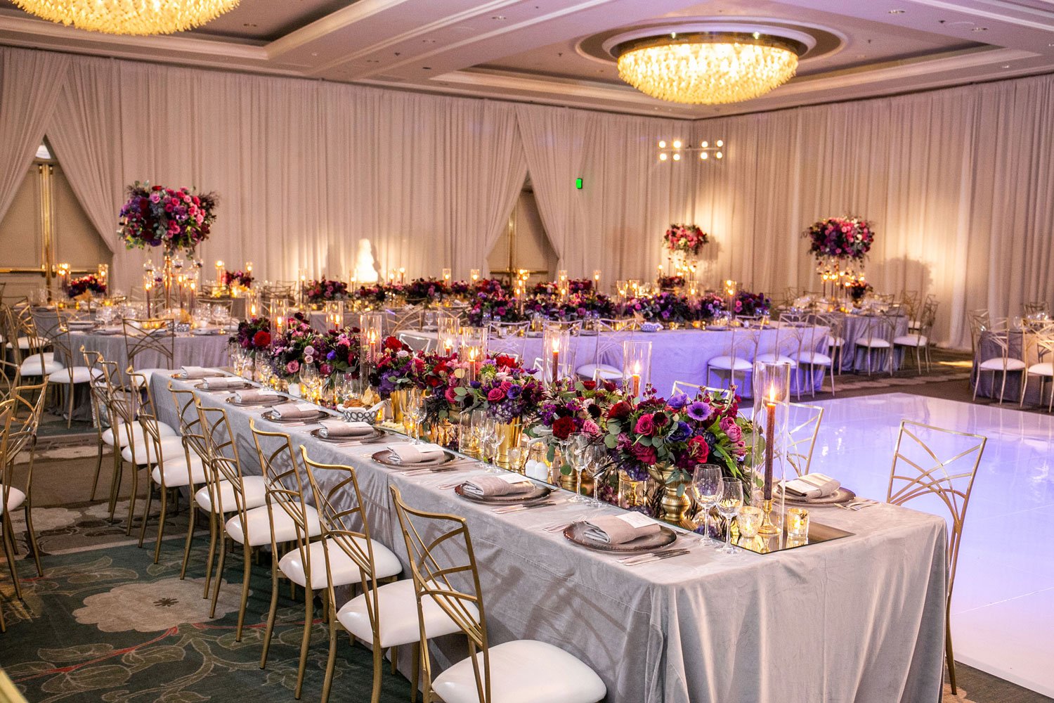 Wedding with Rich, Romantic Décor at Luxury Hotel in Beverly Hills ...