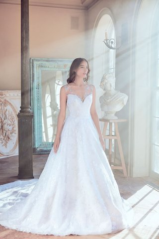 "Owen" by Sareh Nouri sareh-nouri-spring-2019-swan-lake-collection-wedding-dress-owen-a-line-ball-gown-illusion-straps