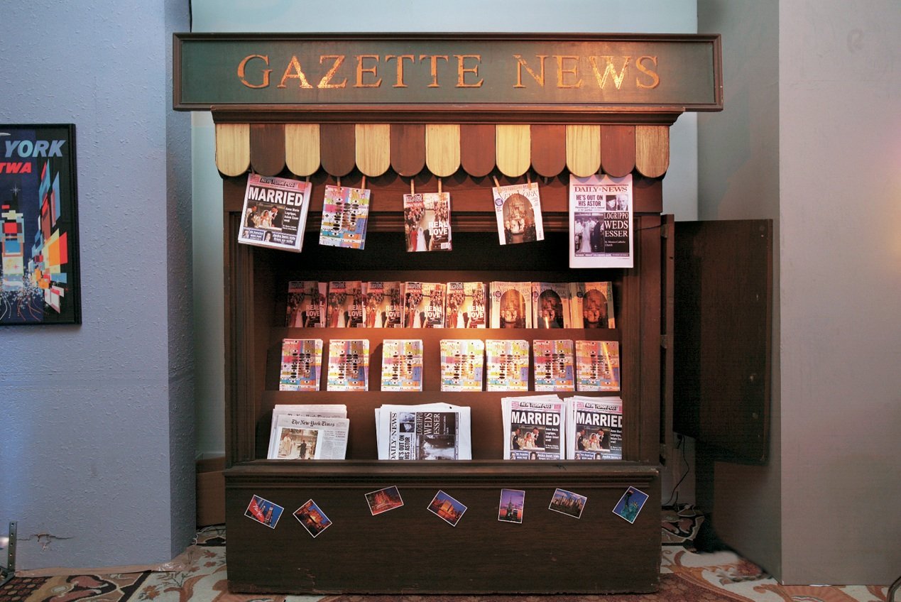 Faux Newsstand Display