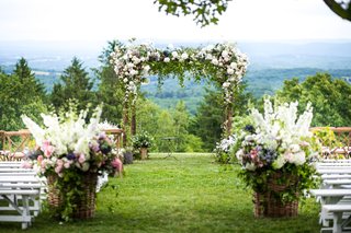 Romantic New York Real Wedding With Upscale Summer Camp Feel Inside Weddings