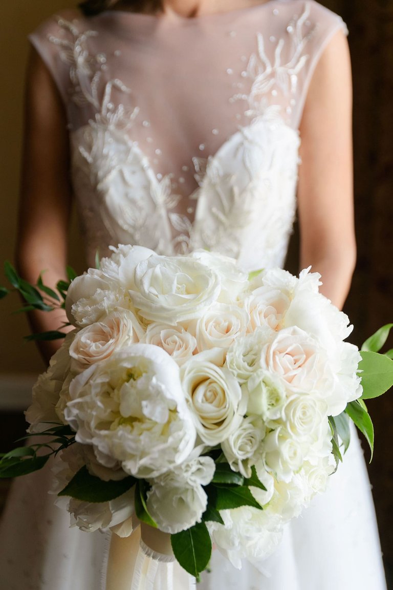 White Blush Roses White & Blush Rose Bouquet