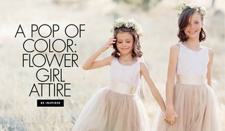colored flower girl dresses