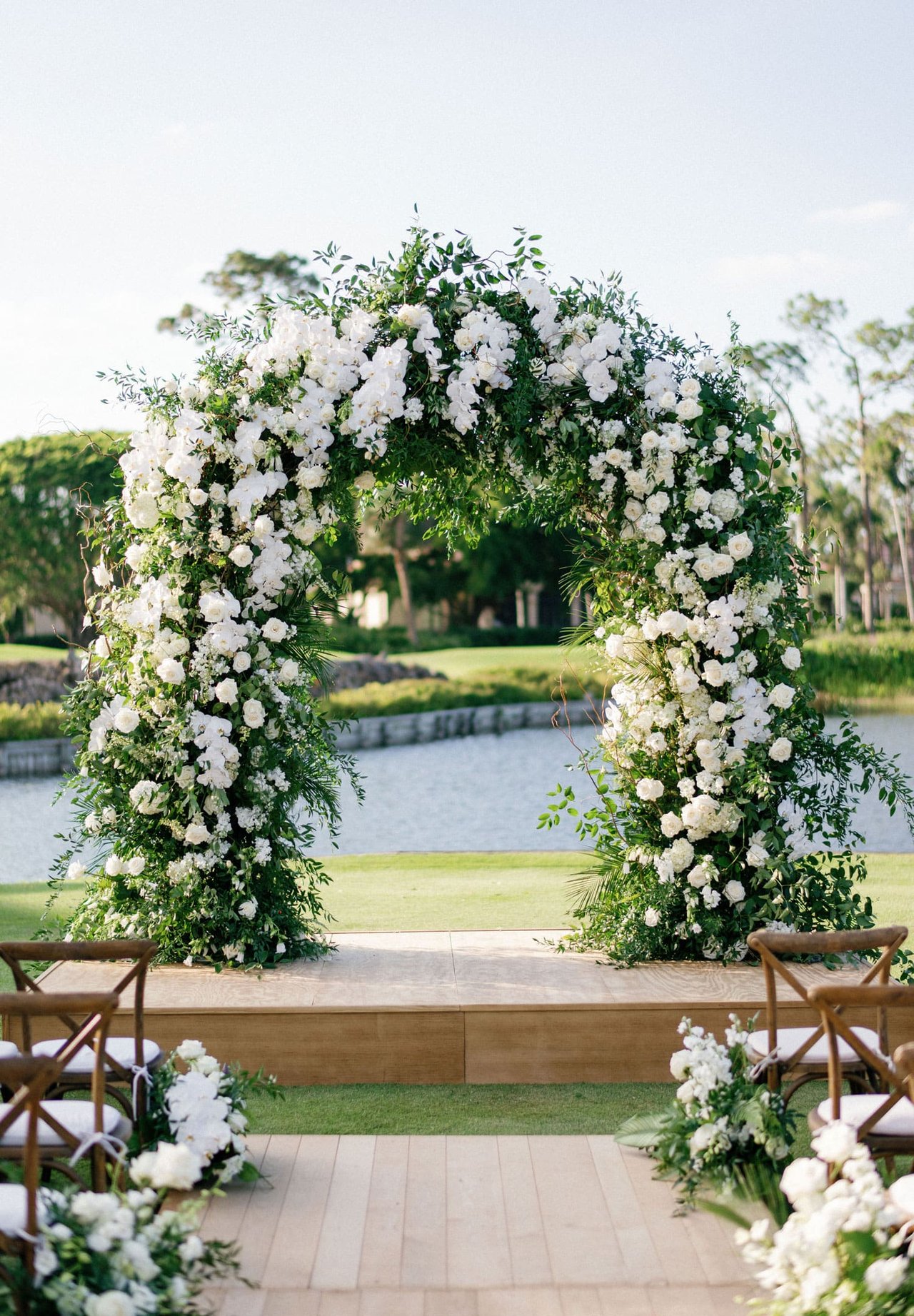 Greenery & White Flower Ceremony Arch Greenery & White Flower Ceremony Arch