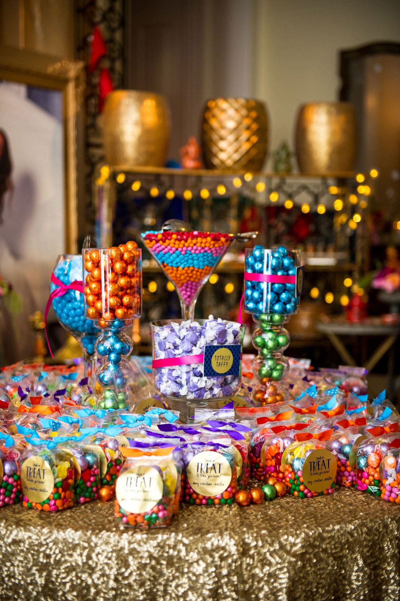 Candy Bar Favors at Moroccan Party