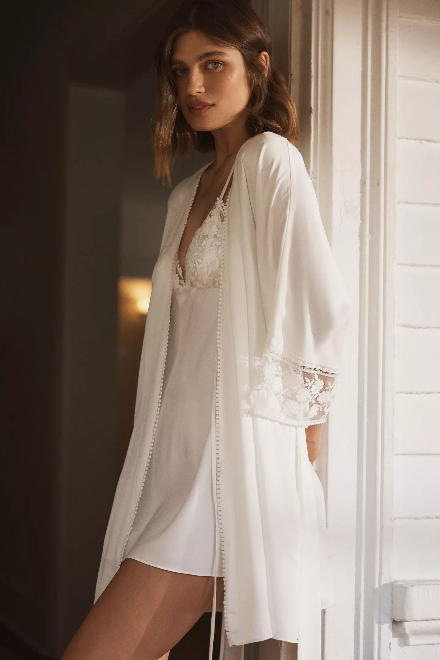 kylie wrap robe by Flora Nikrooz anthropologie weddings getting ready robe brides
