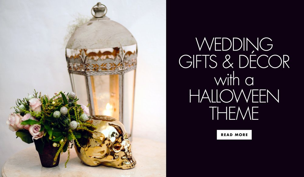11 HalloweenInspired Wedding Gifts & Accessories