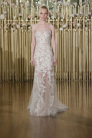 "Jocelyn" by Francesca Miranda francesca-miranda-spring-2018-iillusion-mermaid-gown-fabric-white-blush-flowers-embellished-crystals