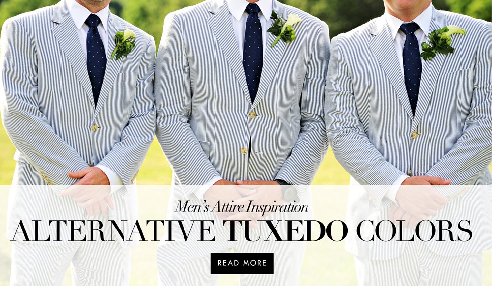Groom's Inspiration: Alternative Tuxedo & Suit Colors