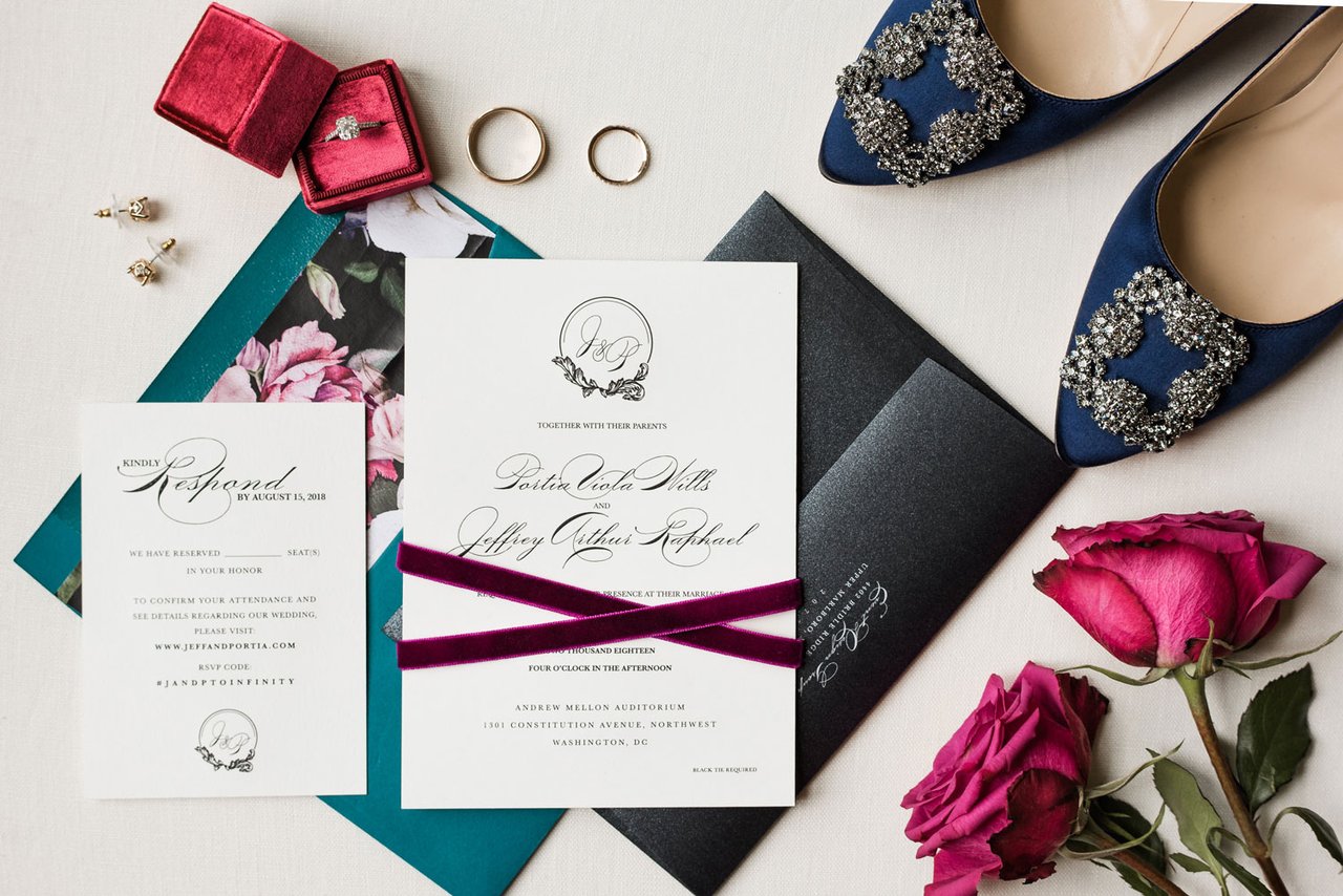Jewel-Tone Invitation Suite
