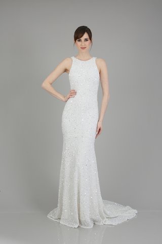 "Lenni" Gown by THEIA a-sparkling-gown-with-a-high-neckline-and-a-slightly-flared-skirt-by-theia