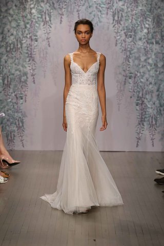 Look 8 by Monique Lhuillier Fall 2016 sleek-lace-wedding-dress-with-straps-by-monique-lhuillier-fall-2016