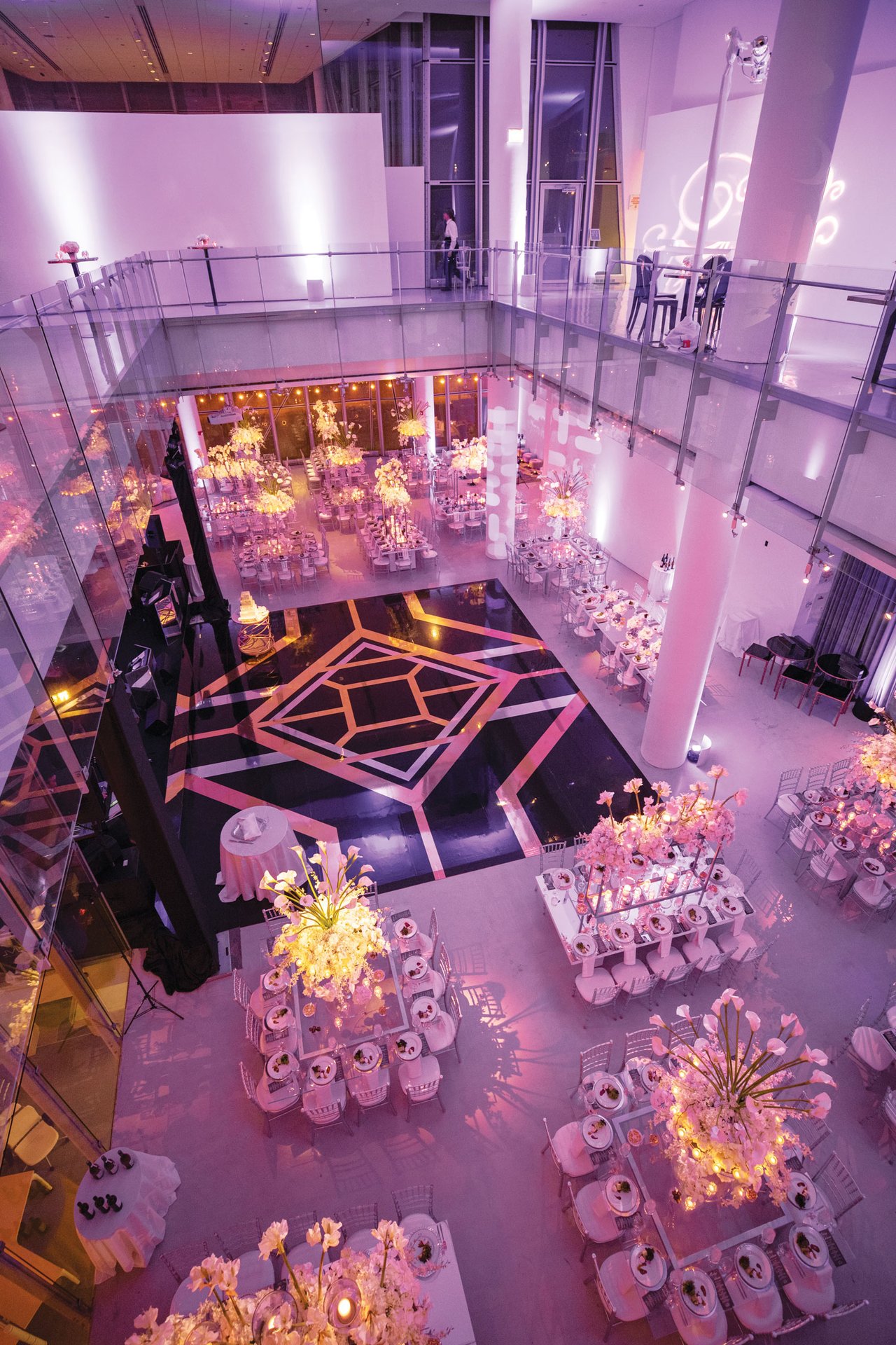 Modern Reception with Art Deco Dance Floor