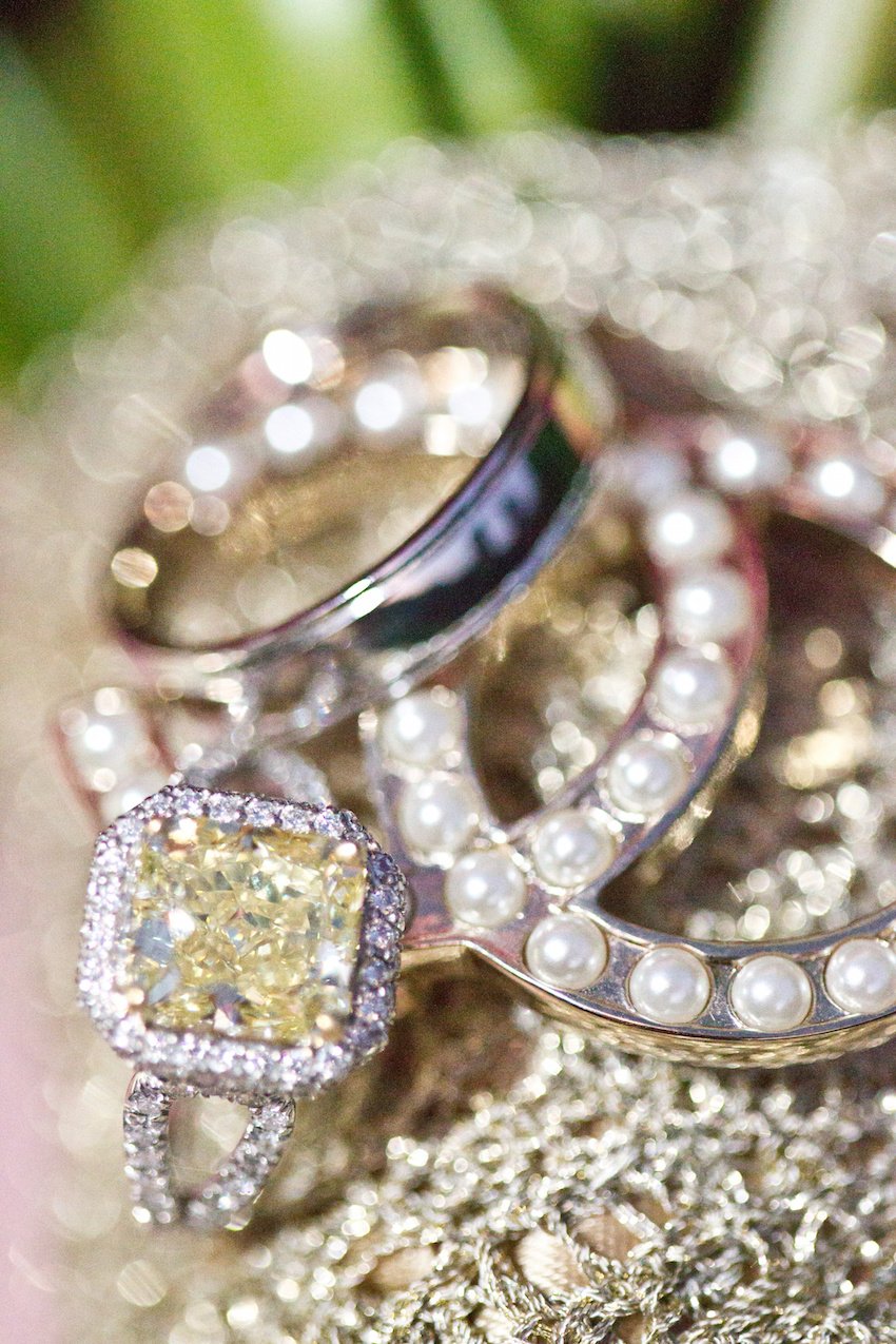 Engagement Ring & Groom's Wedding Band