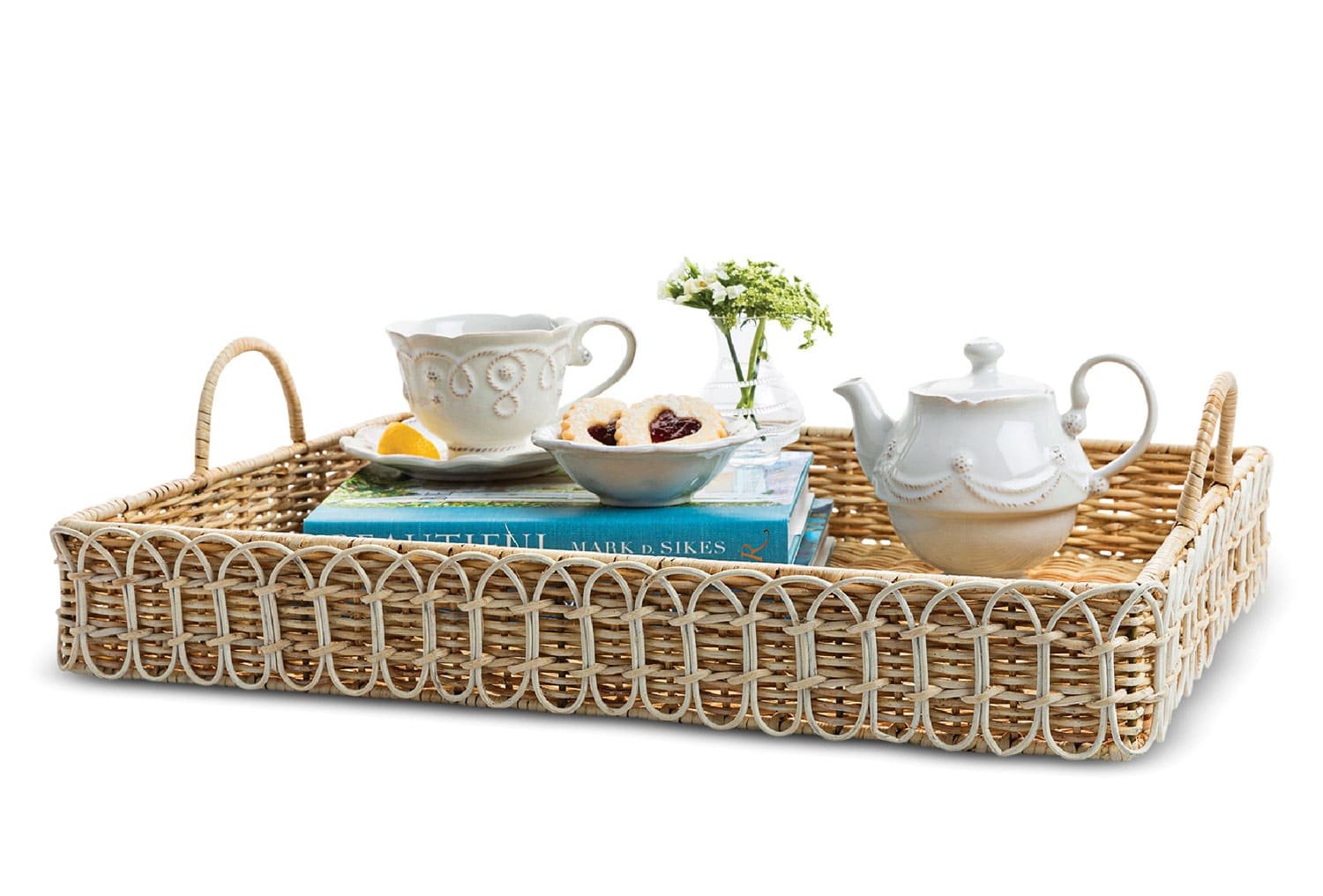 Juliska Provence rattan rectangular tray Bloomingdale’s wedding registry ideas
