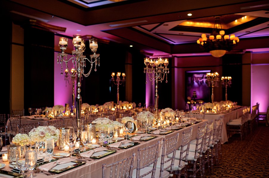 Candlelit Ballroom Reception Décor