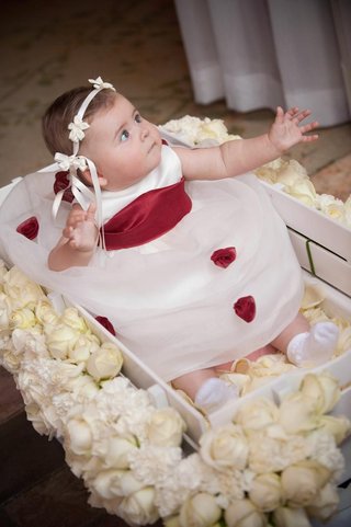 baby flower girl wagon