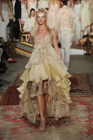 Tiered Dress houghton-bride-tiered-floral-and-gold-dress