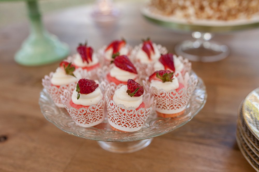 Strawberry Sweets on Dessert Table