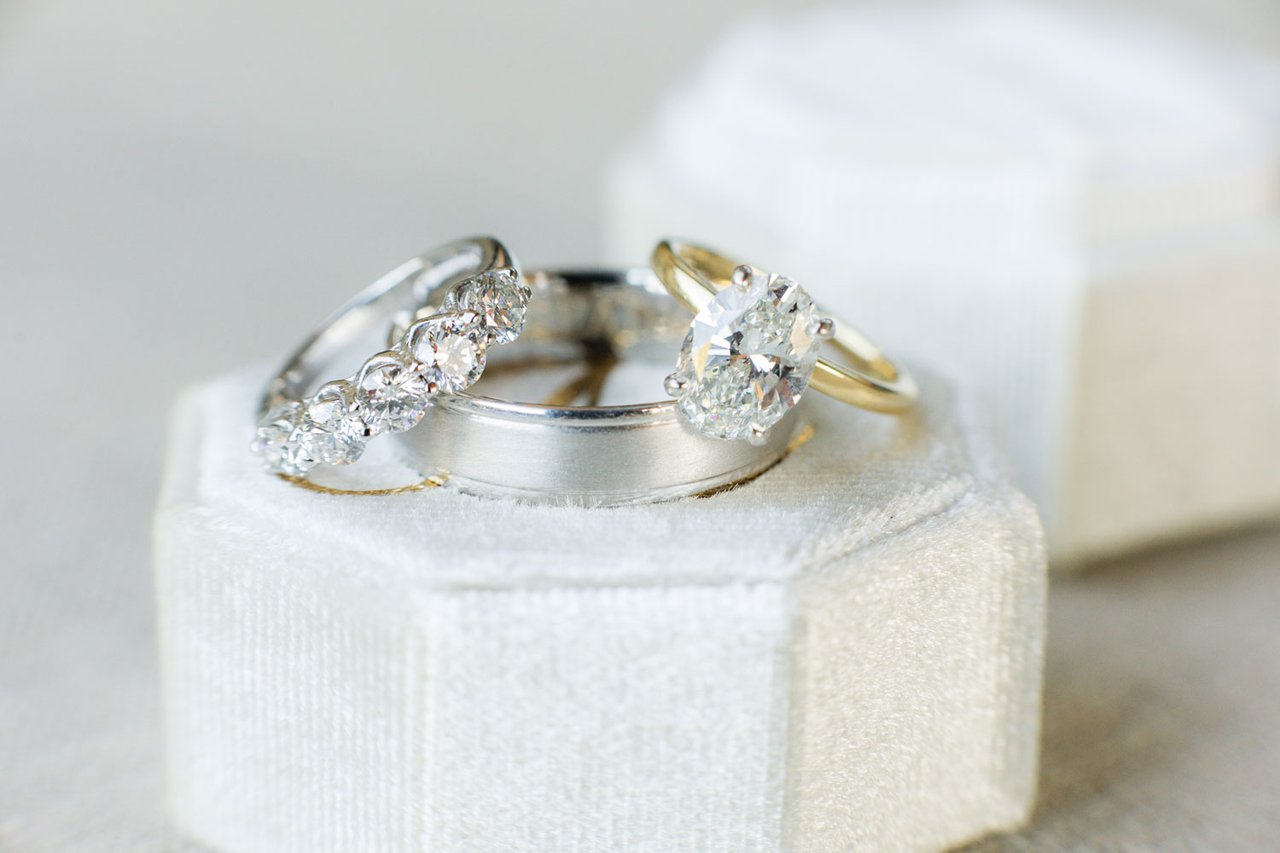 Bride's Engagement Ring & Wedding Band