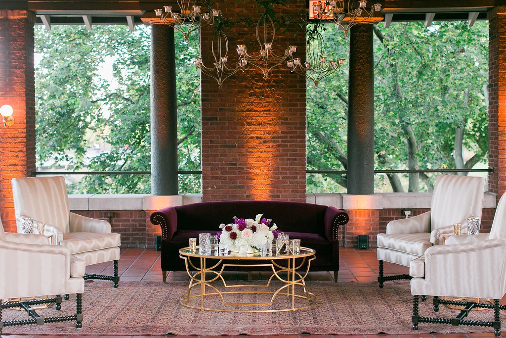 Brick Building with Lounge Furniture