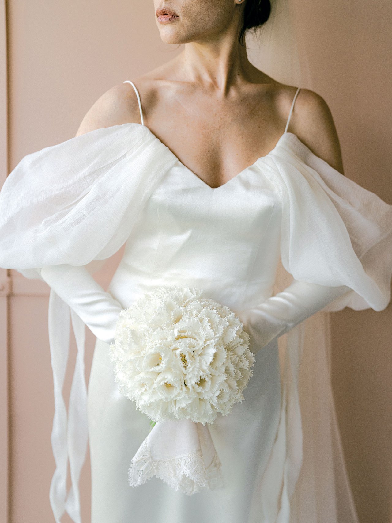 Vintage Simple Wedding Dress Off the Shoulder Wedding Dress