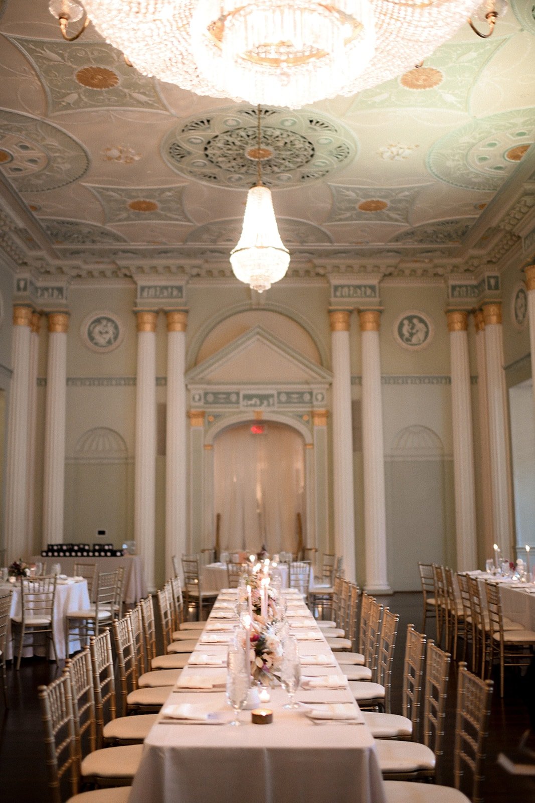 Ballroom Reception with Stately Columns