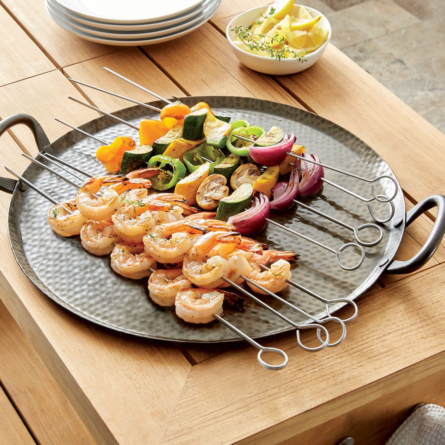 Non-stick barbecue skewers set of 12 crate and barrel wedding registry ideas