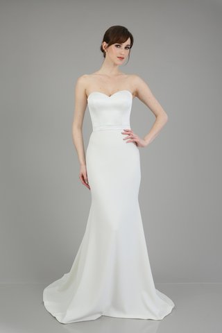 "Bonnie" Gown by THEIA a-gown-with-a-slight-trumpet-skirt-a-sweetheart-neckline-built-in-belt-and-sleek-design-by-theia