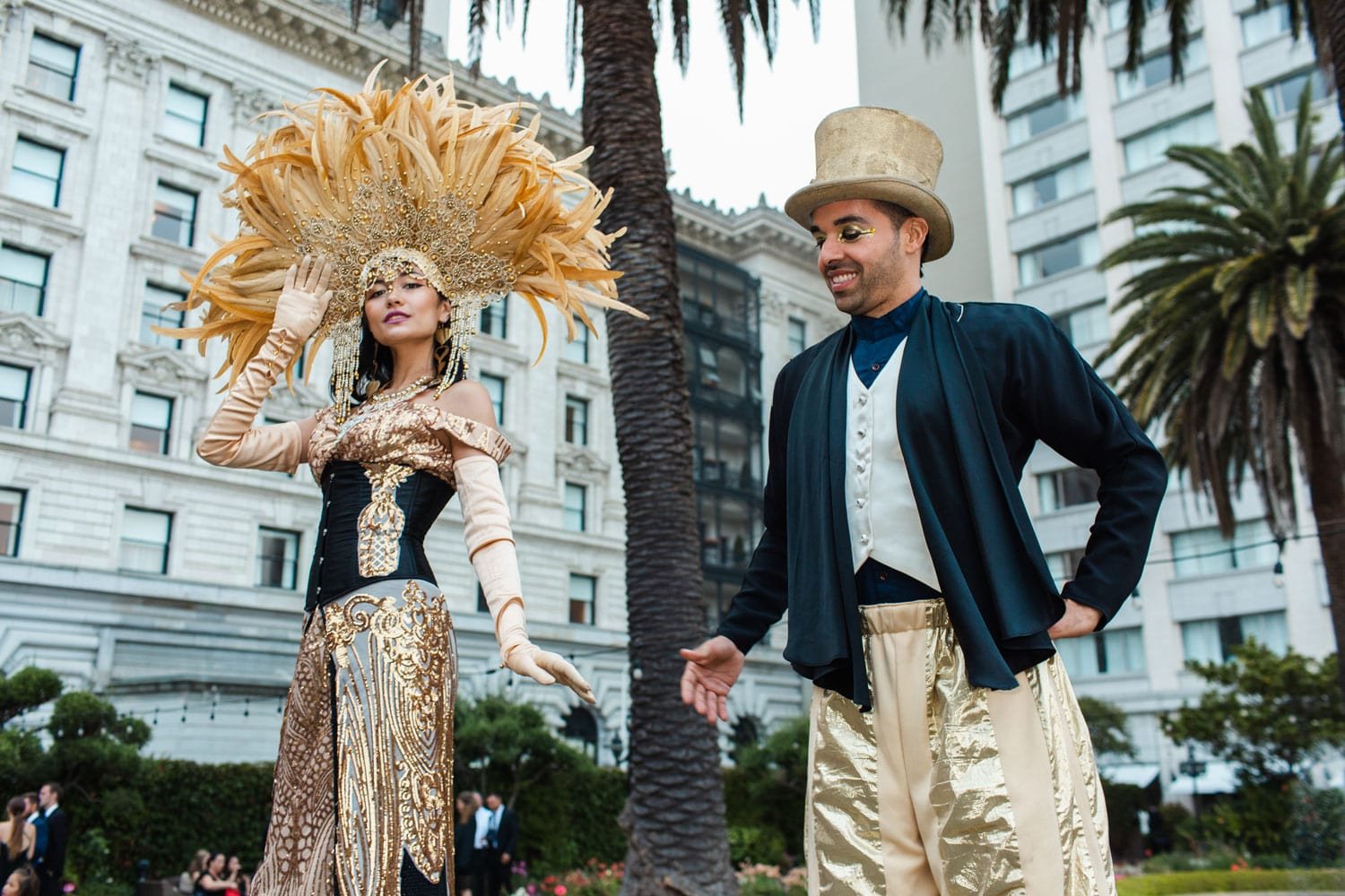 Stilt Walker Entertainers at Wedding