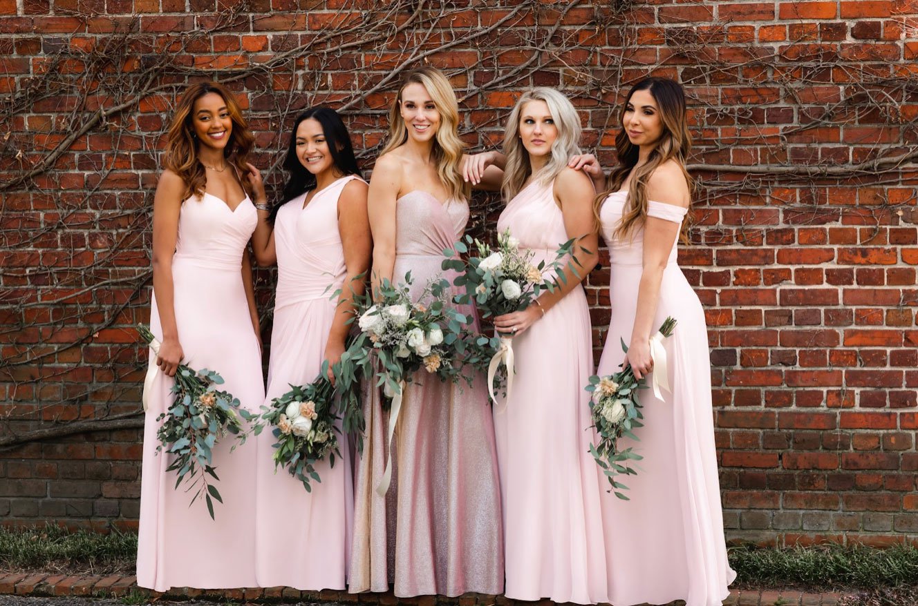 Pink Bridesmaid Dresses by Avery Austin