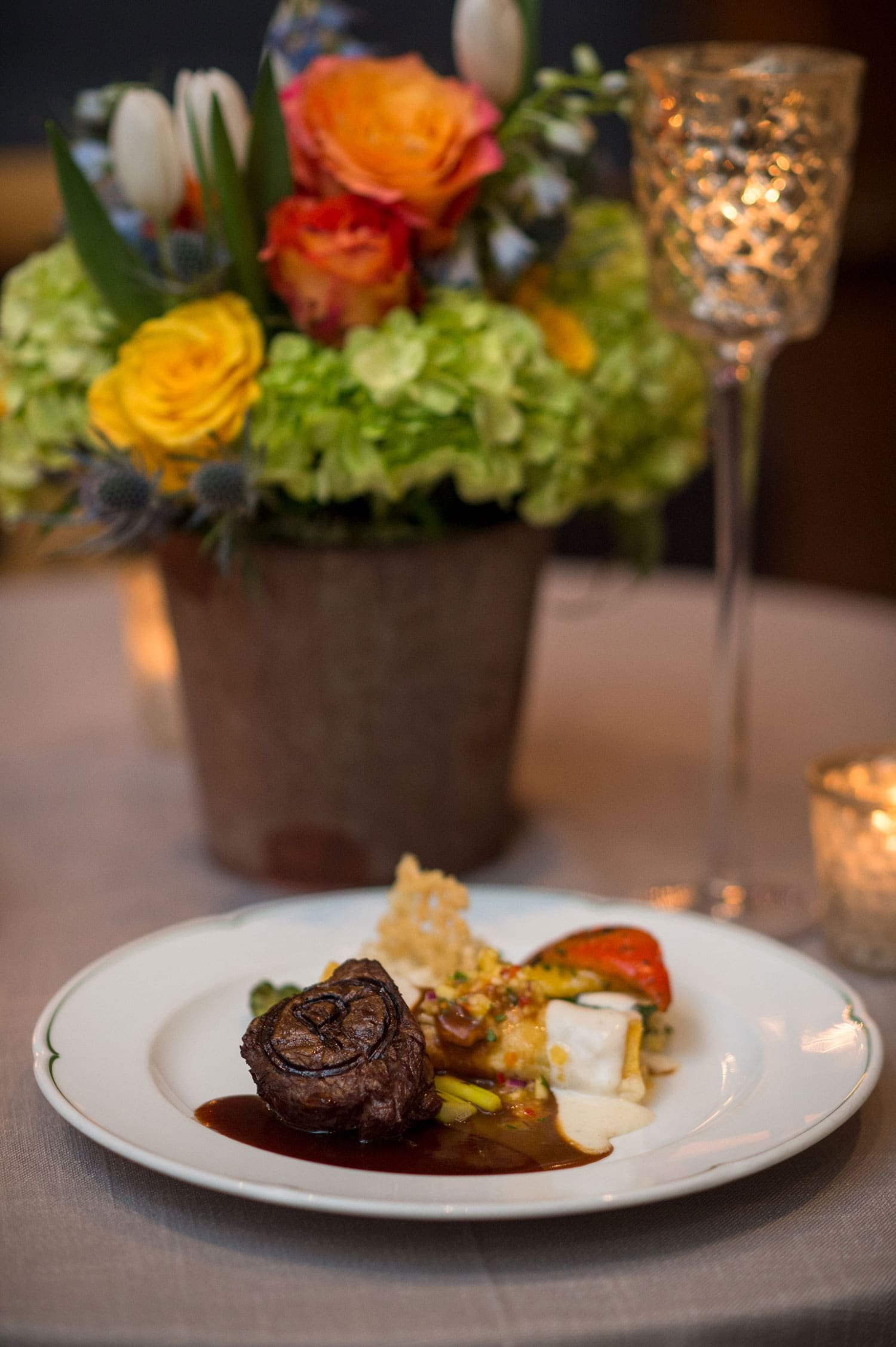 Filet Mignon with Fall Vegetable Entrée