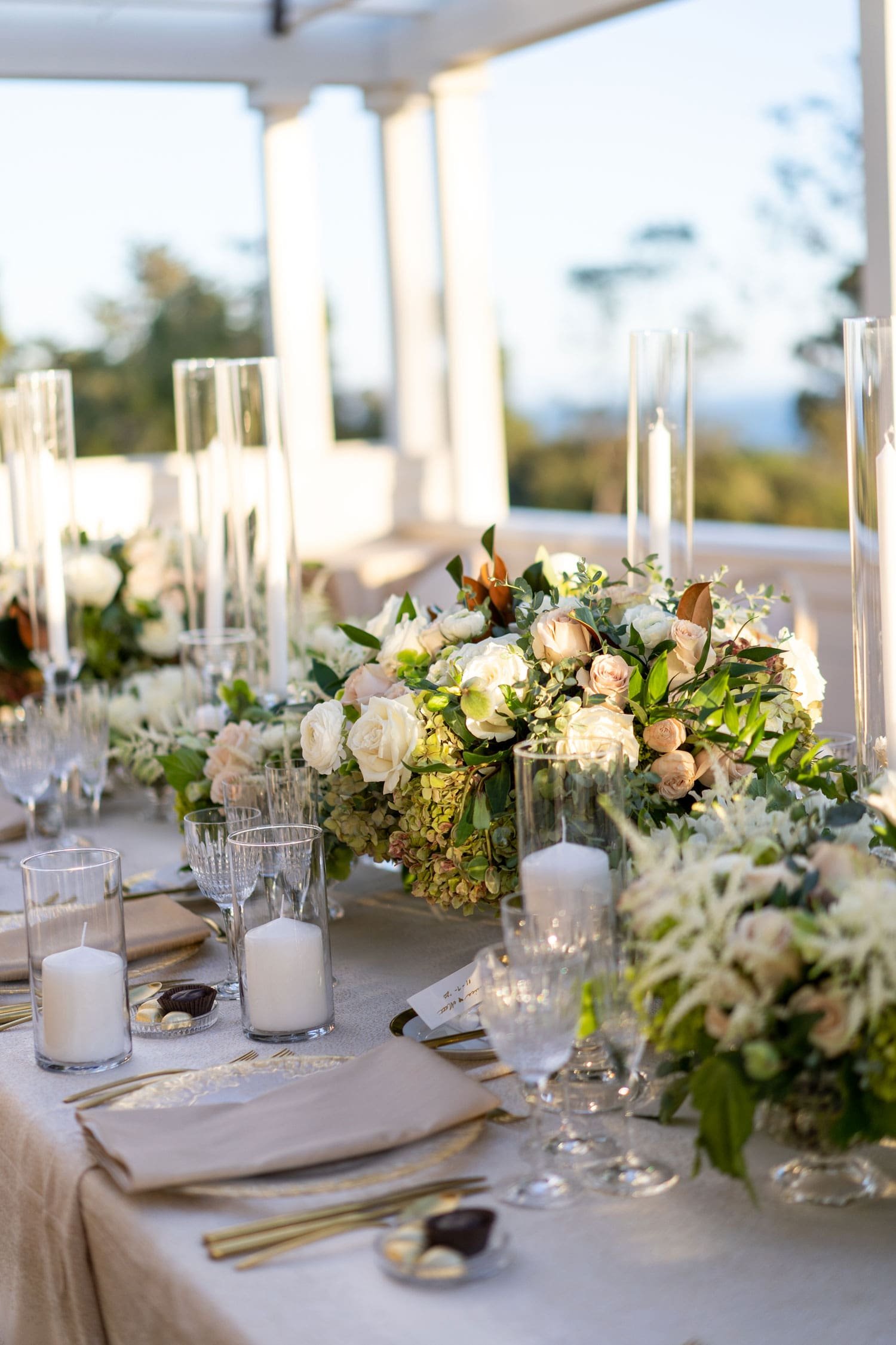 Taper Candles with Glass Chimney