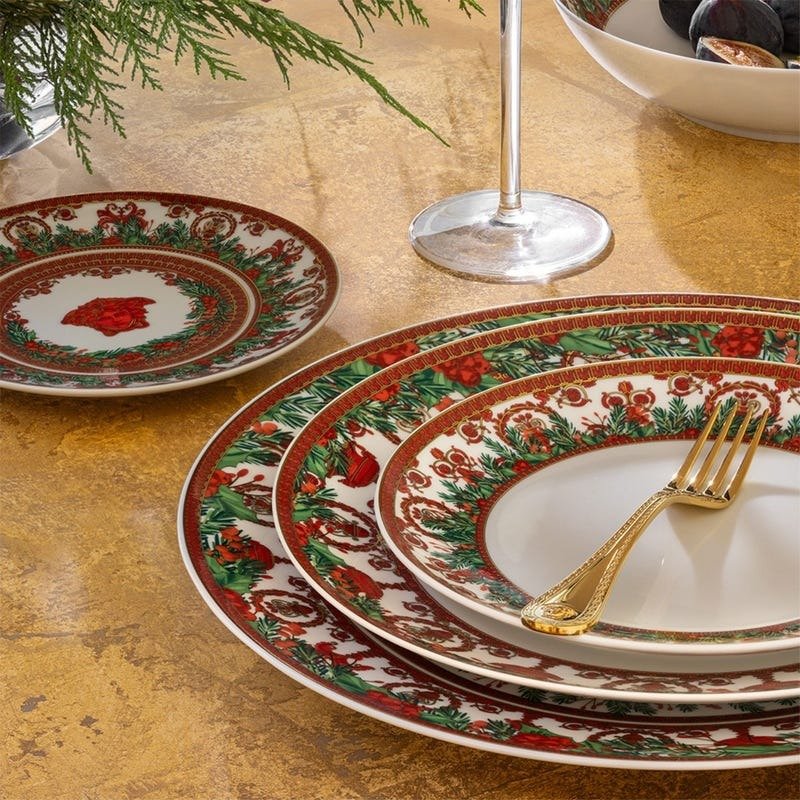 I love baroque holiday christmas plate dinnerware holiday wedding registry ideas from gearys
