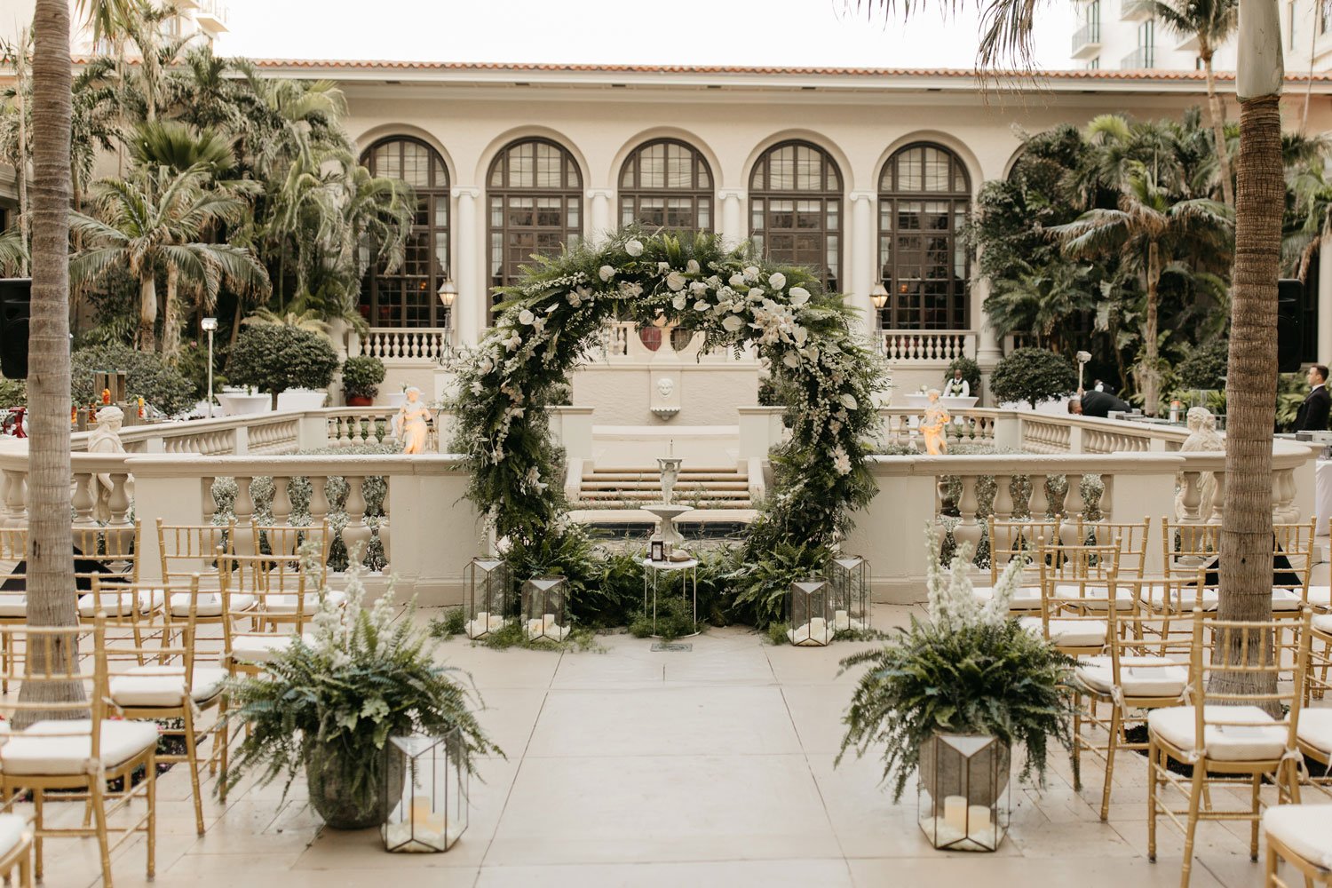 Mediterranean Courtyard Wedding at The Breakers