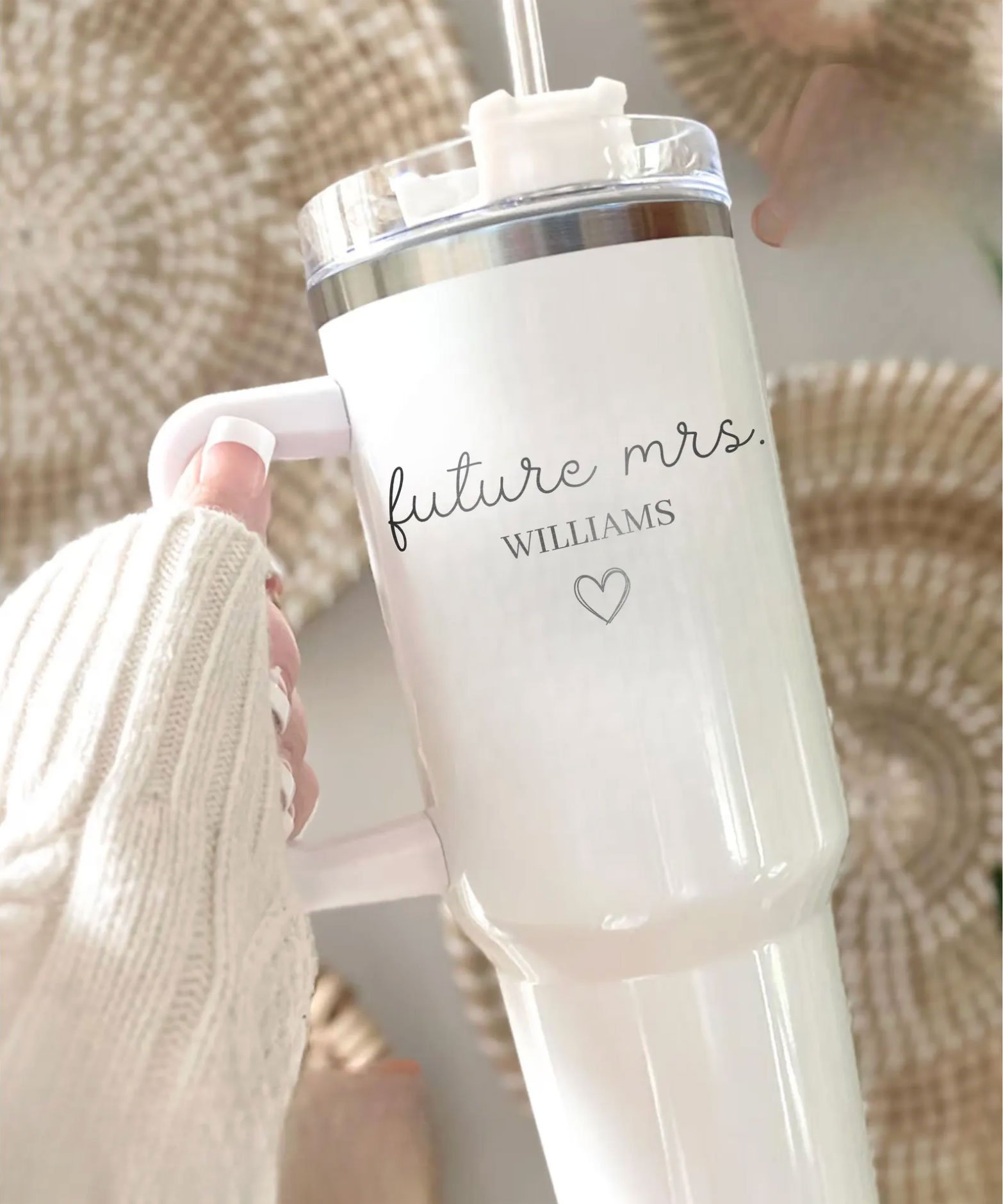 Engagement gift idea engaged friend future mrs tumbler or coffee mug