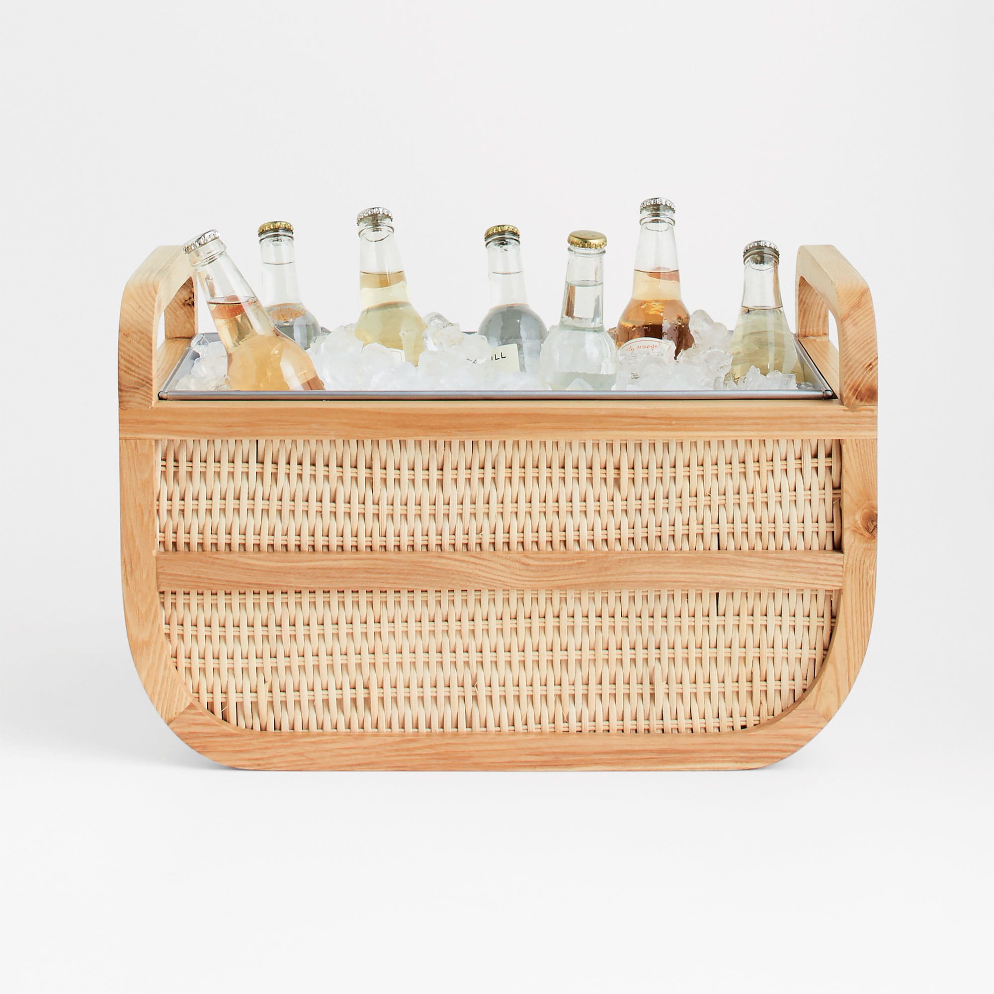 leland rattan beverage tub crate and barrel wedding registry ideas